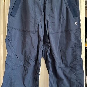 LULULEMON Dance Studio Mid-Rise Capri Crop Pants Active Stretch Pull On Gray